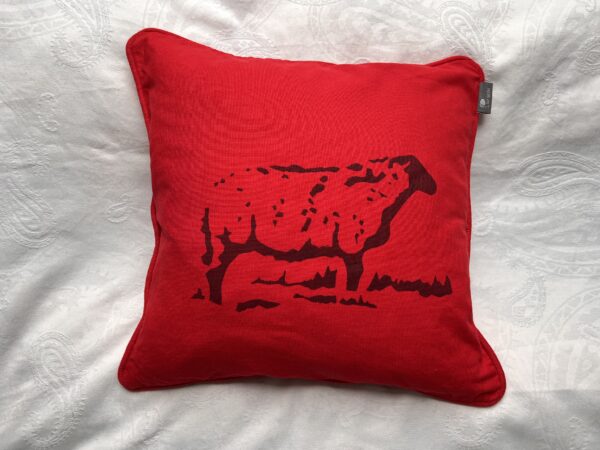 Kissenhülle, 40x40, rot